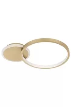 Gafares LED Gold and White Flush Ceiling Light