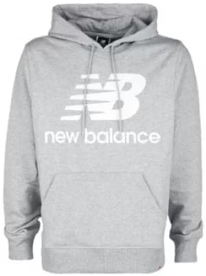 New Balance Essentials Stacked Logo Hoodie Hooded sweater grey
