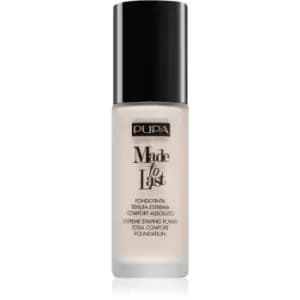 Pupa Made to Last Long-Lasting Liquid Foundation Shade 030 Natural Beige 30ml