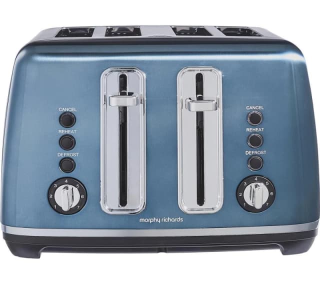 Morphy Richards Accents 242049 4-Slice Toaster - Blue 5056765401564