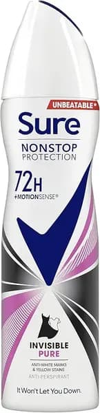 Sure Non Stop Protection Invisible Pure Deodorant 250ml