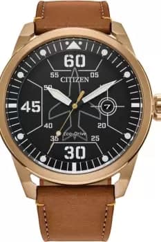 Gents Citizen Eco-Drive Strap Watch AW1733-09E
