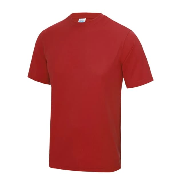 AWDis AWDis Men Just Cool Performance Plain T-Shirt in Red Size: X-Small Red XS Male 5055747892574