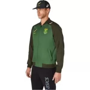 Asics Mens South Africa Rugby Presentation Jacket - Green