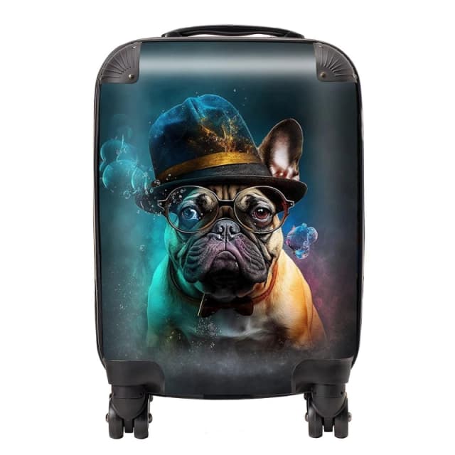 Warren Reed - Designer French Bulldog Splashart Suitcase Size: Large Multicolor Unisex Large