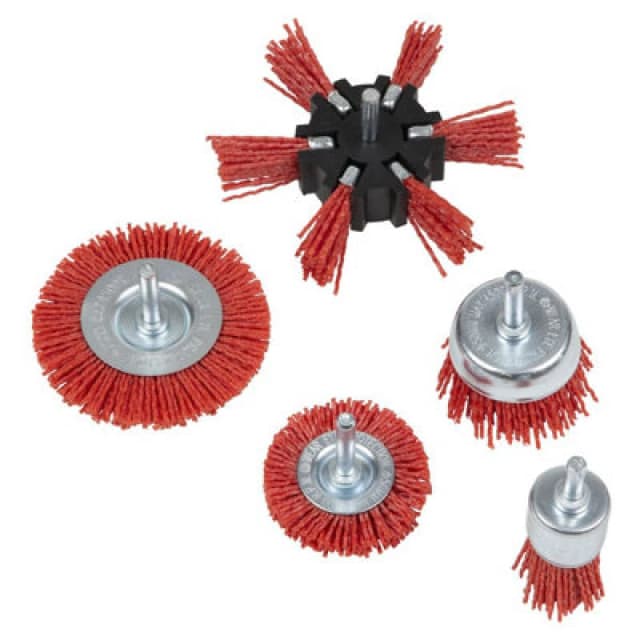 Sealey 5 Piece Nylon Filament Brush Set NFBS05
