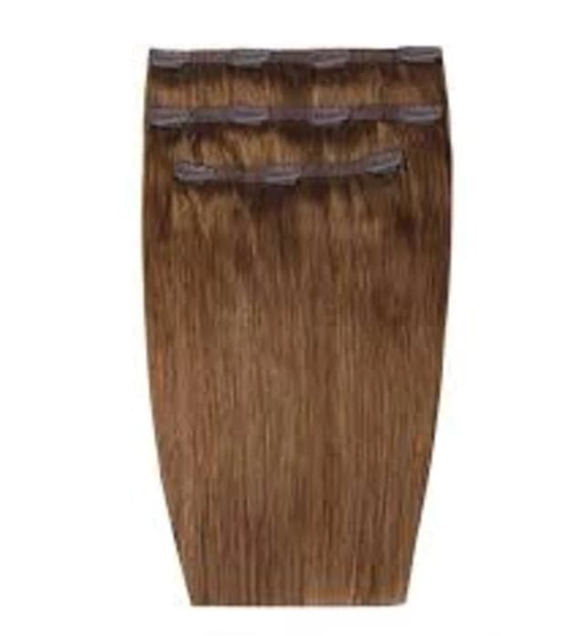 Beauty Works Deluxe Clip-In Extensions 16" 100% Remy Hair - 140 grams, 6 Caramel, Women