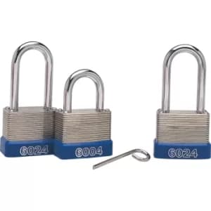 40X25MM Laminated Steel 3 No Combination Padlock