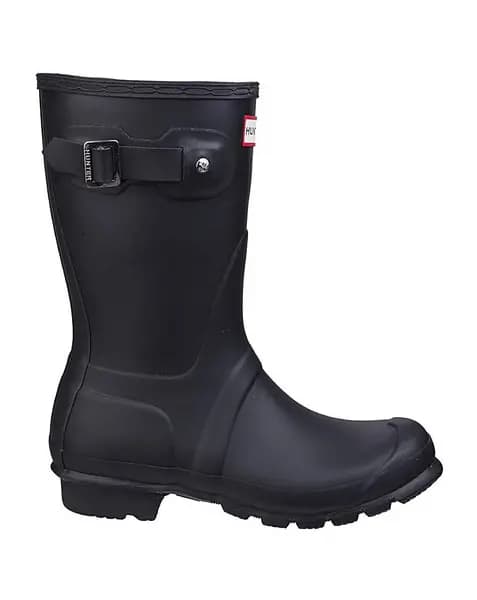 Hunter Hunter Womens Original Short Wellington Black Female 8 AJ96318
