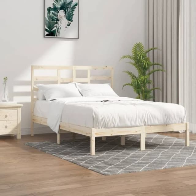 VIDAXL Bed Frame without Mattress Solid Wood 120x200cm Vidaxl 8720287045328