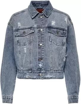 Only Malibu Life Denim Jacket Jeans Jacket blue