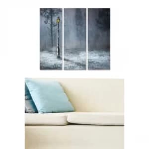 MDF3134753 Multicolor Decorative MDF Painting (3 Pieces)