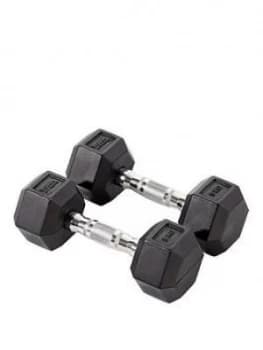 York Rubber Hex Dumbbell Pair 2 X 5KG