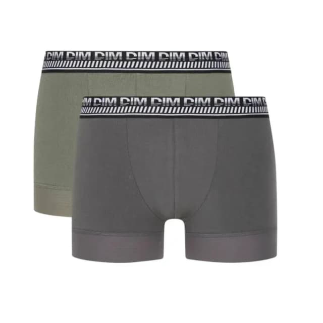 Dim Pack of 2 3D Flex Stay & Fit Hipsters Grey + Green Men S;XXL;XL;L;M