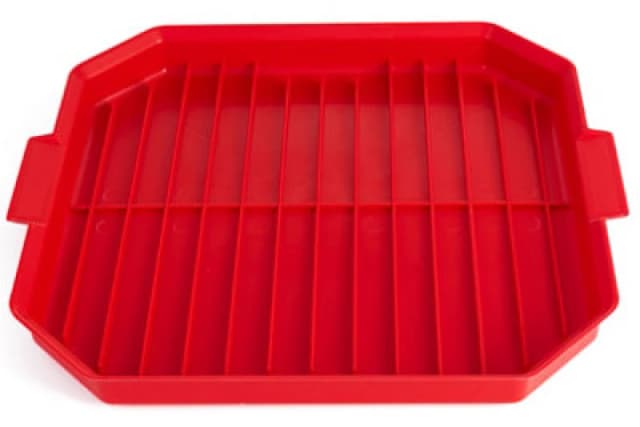 Good2Heat Red 'Microwave Cookware' Plastic Square Bacon Crisper Red