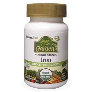 Natures Plus Source of Life Garden Iron Capsules 30 vegetable capsules