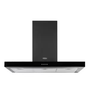 Belling 444410346 110cm Flat Cookcentre Chimney Hood in Black