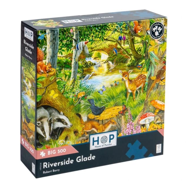 The House Of Puzzles Riverside Glade, BIG 500 Piece Jigsaw Puzzle Multicolor Unisex