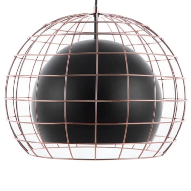 Beliani Pendant Lamp Liri Metal Black