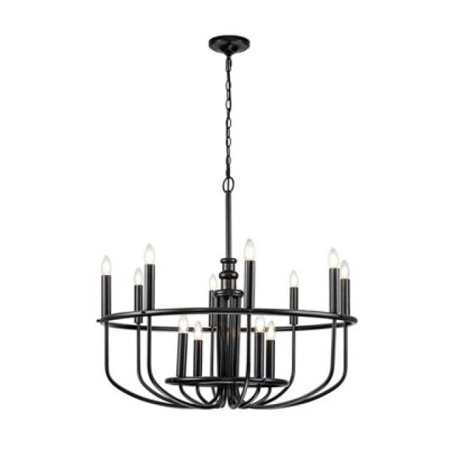 Kichler Kichler Capitol Hill 12 Light Chandelier - Black
