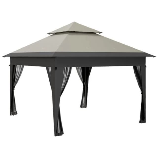 Outsunny 3 X 3(m) Pop Up Gazebo , Grey 84C-505V00LG