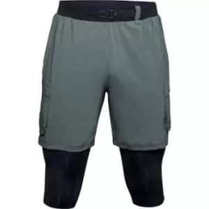 Under Armour Run Anywhere 2 In 1 Shorts Mens - Green