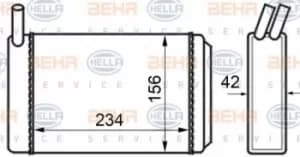 Radiator Heat Exchanger 8FH351024-211 by BEHR
