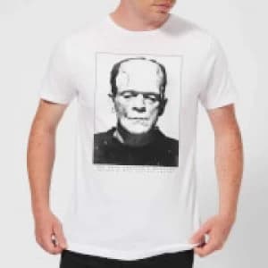 Universal Monsters Frankenstein Portrait Mens T-Shirt - White - 3XL