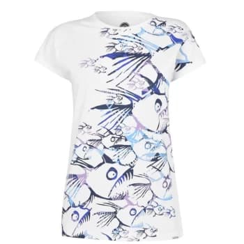Hot Tuna Neck T-Shirt Ladies - White
