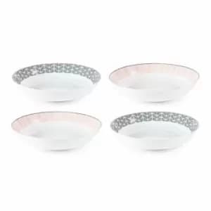 Sabichi 4 Piece Marli Decal Pasta Bowl Set