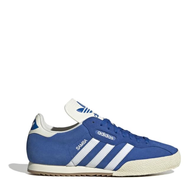adidas Originals Samba Suede Trainers Mens Blue/White male 8.5 (42.7)