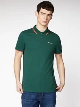 Ben Sherman Signature Polo Shirt - Green Size M Men