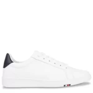 Tommy Hilfiger Premium Court Trainers In White-navy - Size 37