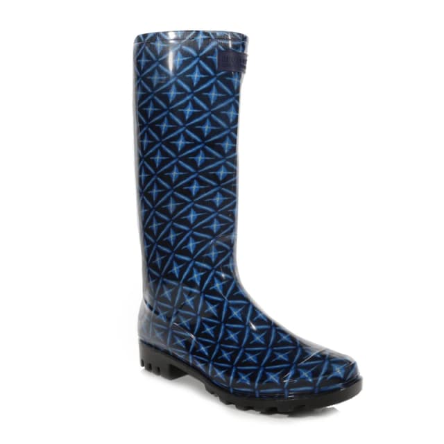 Regatta Womens Lady Wenlock Wellingtons Navy Tile female 3 (36)