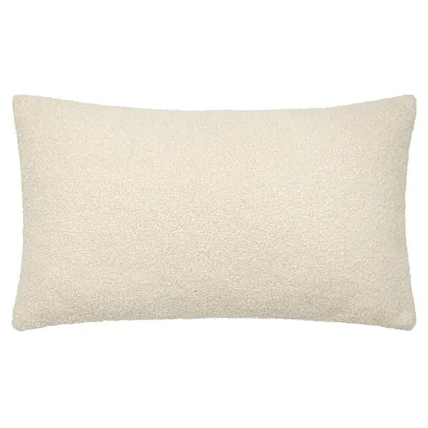 Malham Fleece Rectangular Cushion Ivory, Ivory / 30 x 50cm / Polyester Filled