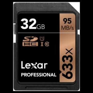 Lexar Professional 633X 32GB SDHC Memory Card