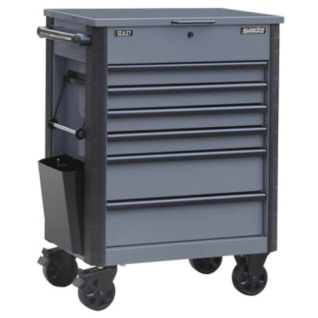 Sealey Superline Pro 6 Drawer Roller Tool Cabinet AP266G Colour: Grey