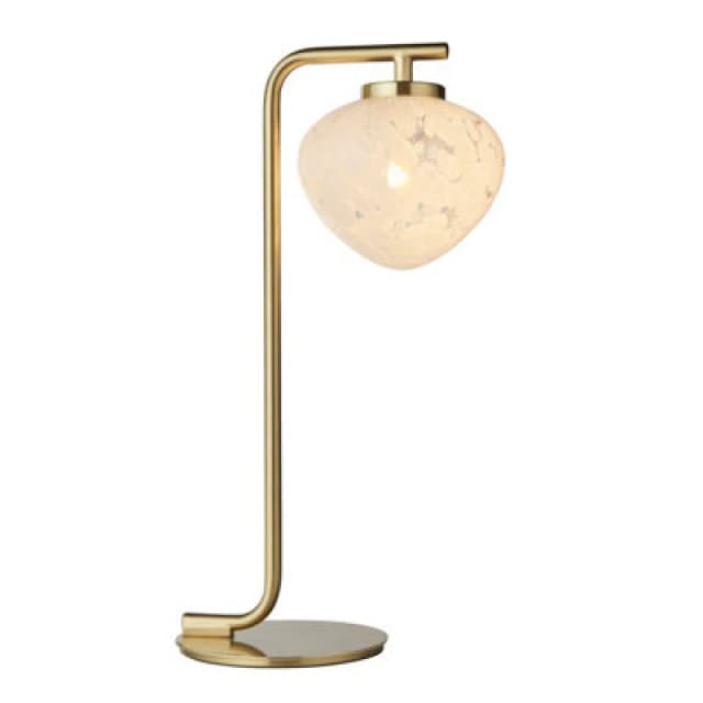EDITE Mira Confetti Glass Table Lamp in Satin Brass aged brass ONE SIZE