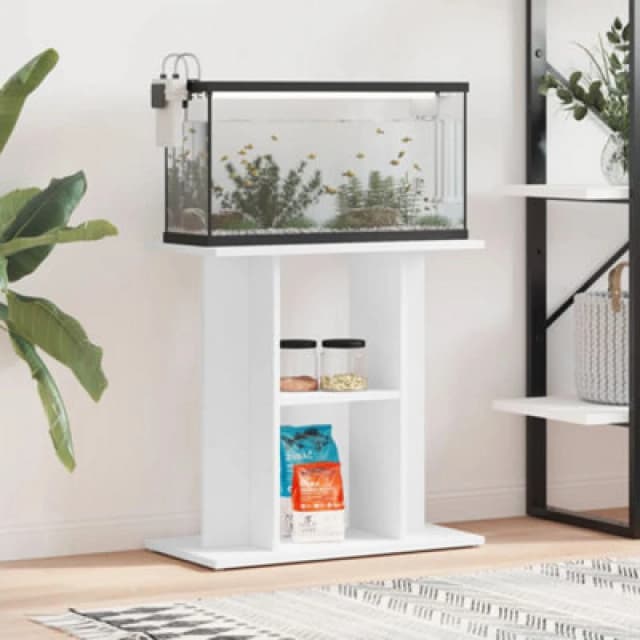 VIDAXL Vidaxl - Aquarium Stand White 60x30x60cm Engineered Wood 8720845417697