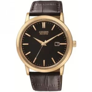 Mens Citizen Eco-drive Gents Vintage Strap Stainless Steel Watch