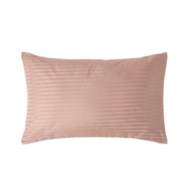 Homescapes Egyptian Cotton Satin Stripe Housewife Pillowcase 330 TC Taupe