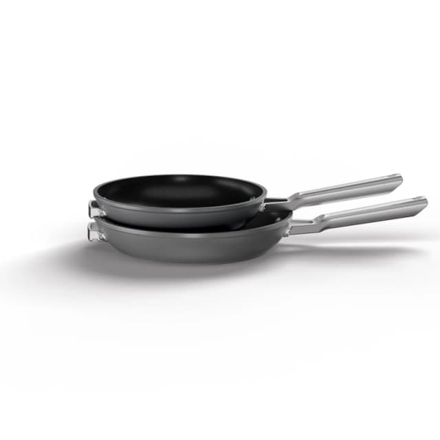 Ninja Foodi Zerostick Stackable 2 Piece Frying Pan Set Pan Sets Multi Black 38870603000