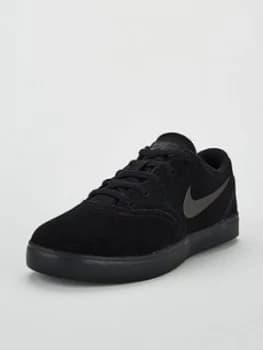 Nike SB Check Suede Childrens Trainer Black Size 1