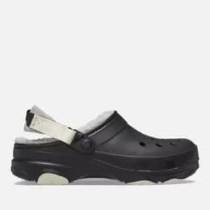 Crocs Mens Classic All Terrain Lined Clogs - Black/Bone - M7W8