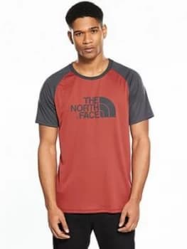 The North Face Short Sleeve Raglan T Shirt Red Size L Men