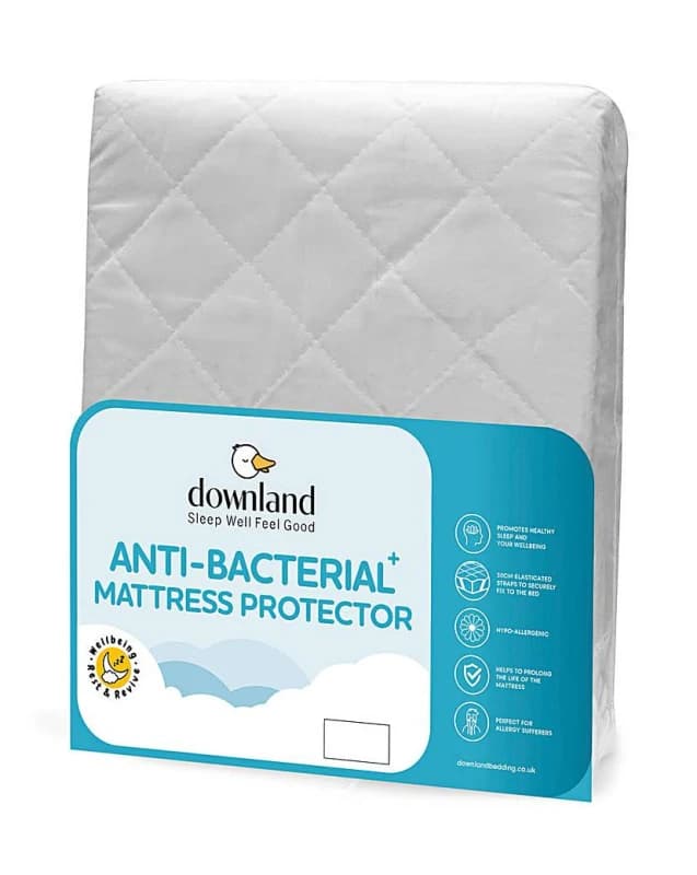 At Home Collection Anti-Bacterial Mattress Protector - At Home Collection - Size: SINGLE SINGLE DP57401