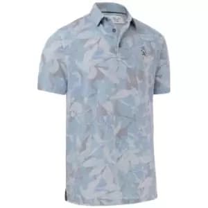 Original PENGUIN Floral Camo Print Polo CAVIAR - M