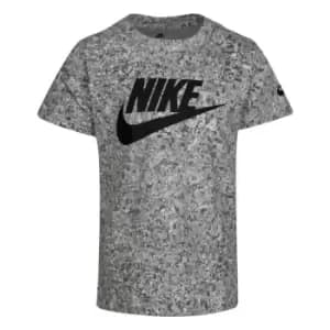 Nike Infants All Over Print T-Shirt - Grey