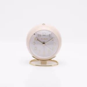 WILLIAM WIDDOP Cool Grey Metal Alarm Clock