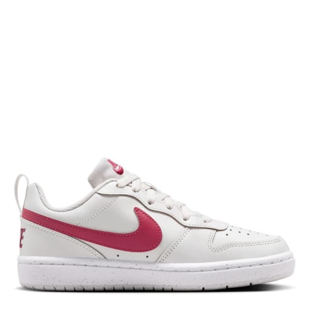 Nike Court Borough Low 2 SE Big Kids Shoes Plat Tint/Beet female 4 (36.5)